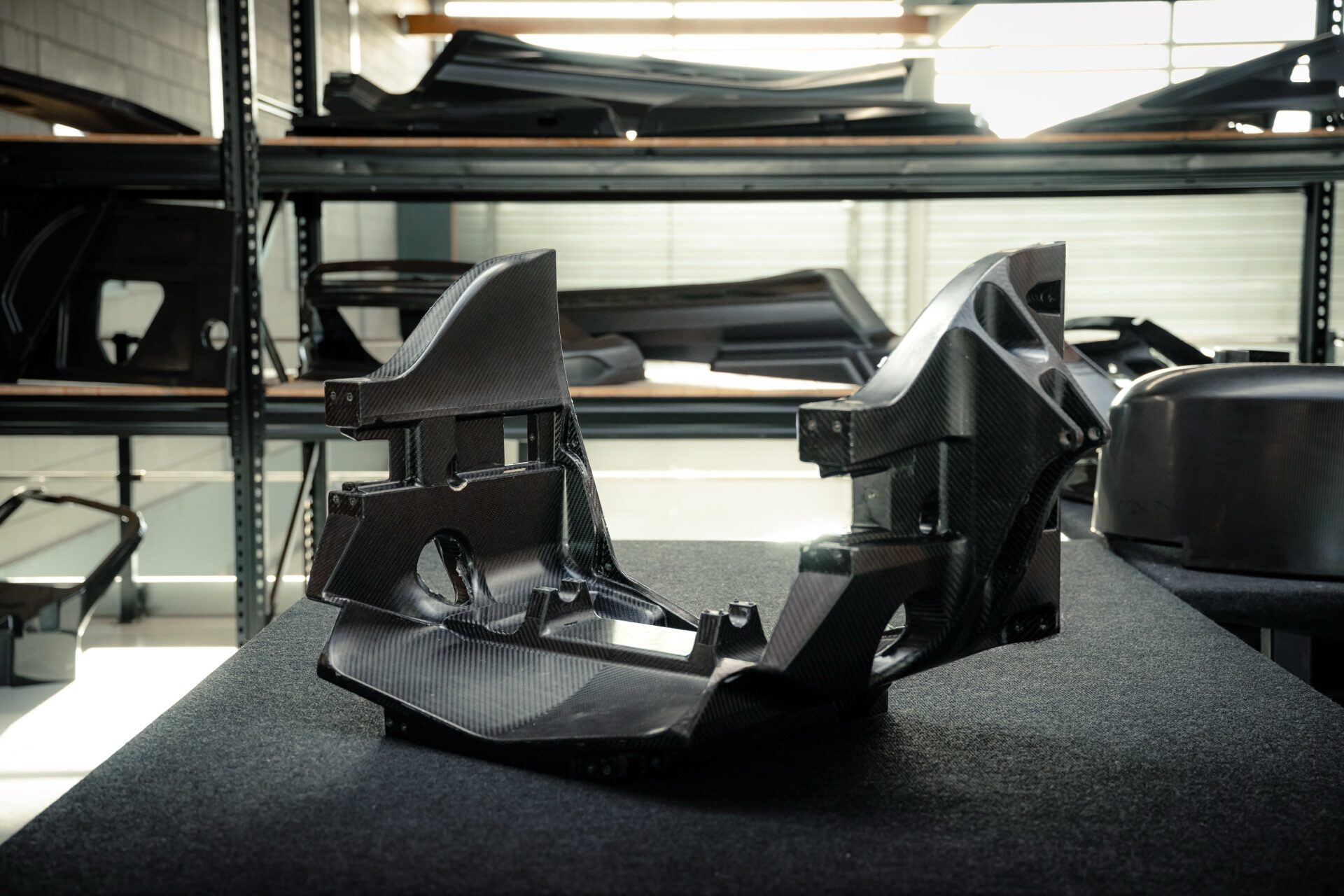 Carbon fibre structural assembly for Donkervoort supercars